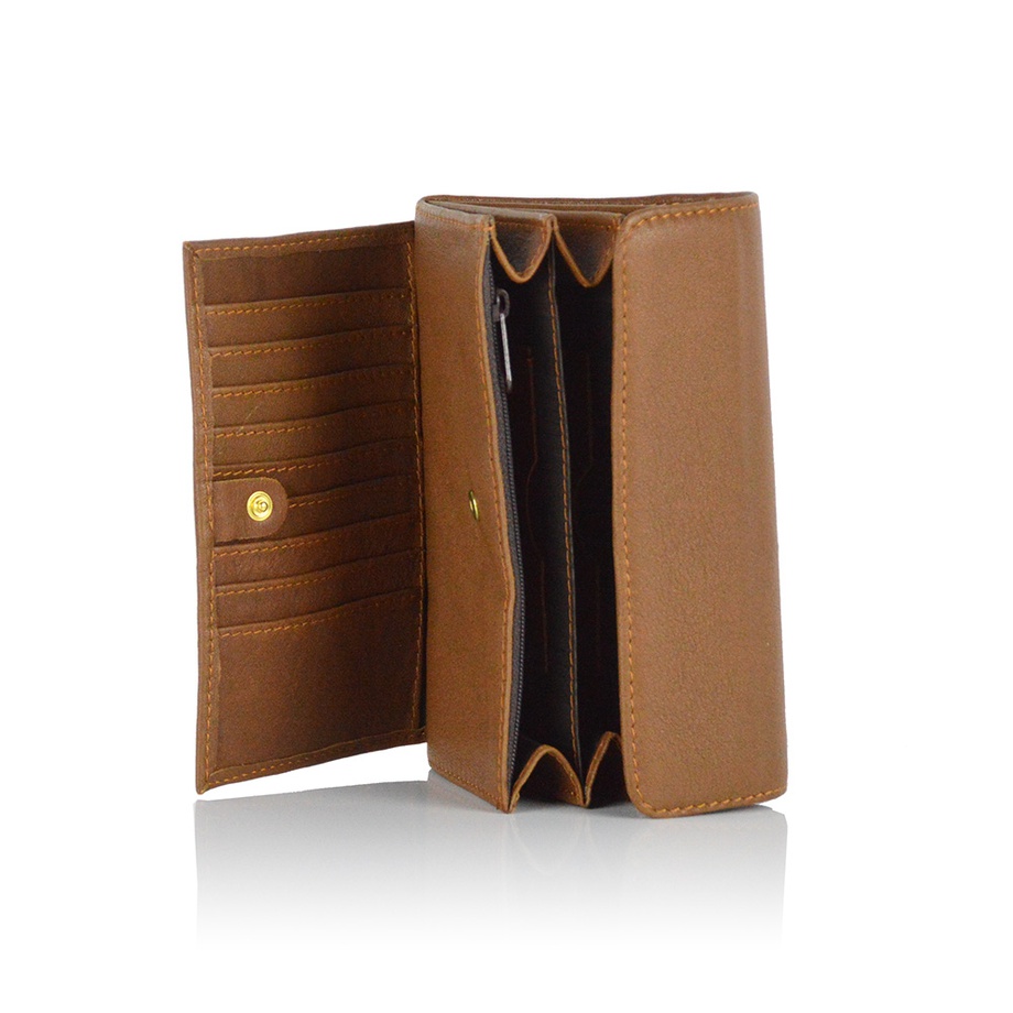 Portamonete Da Donna In Vera Pelle - Doppia Cerniera Bee Change Pouch Portafoglio Porta Carte Portamonete Mini Semplice Portamonete Carino Regalo Per Compleanno (blu - Foto 2